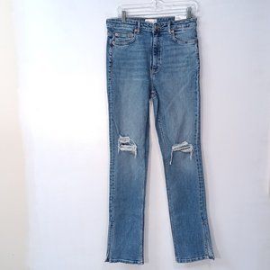 Zara Split Skinny High Waist Jeans Size 10 NWT